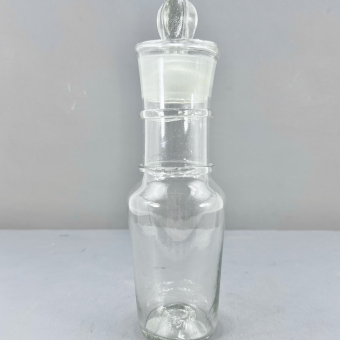 Blown Glass Apothecary Bottle