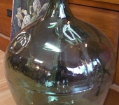 Huge Blown Glass Spirit Bottle