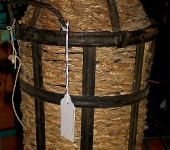 Straw and Strapwork Bound Ship’s Bottle