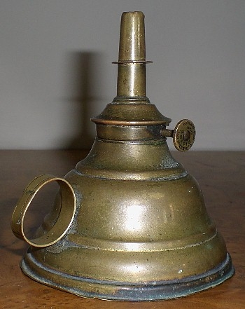 Portable Brass Whale Oil Lamp