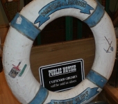 1940’s Painted Canvas Life Ring