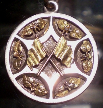 Sterling & 14K Gold Nova Scotia Medal, Possibly M.S. Brown