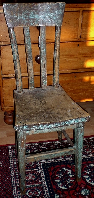 Folky c1910 Newfoundland Outport Chair In Paint