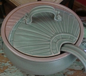 Large PEI Pottery Lidded Tureen & Ladle