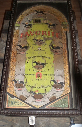c1930 Horse Racing Motif Coin-Operated Pinball