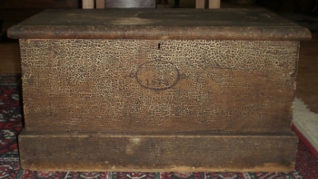 Diminutive Nova Scotia Blanket Chest in Original Paint