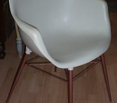 Atomic Age Moulded Plastic Armchair