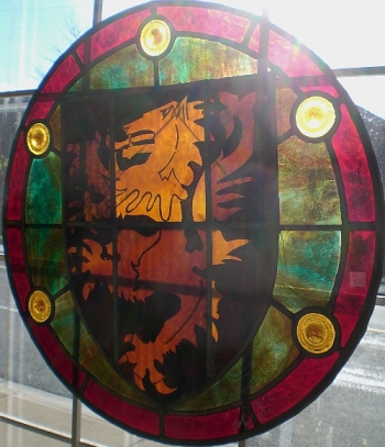Scottish Lion Stained Glass Window
