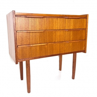 Three-Drawer Teak Side Table