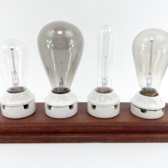 Antique Light Bulb Display