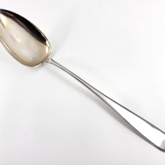 Huge Norwegian Silver Gift Spoon