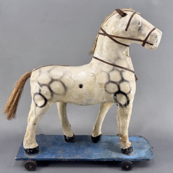 Composition Horse Pull Toy
