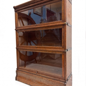 Dark Oak Barrister’s Bookcase