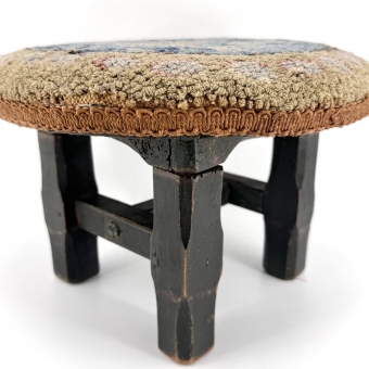 Miniature Painted Primitive Stool
