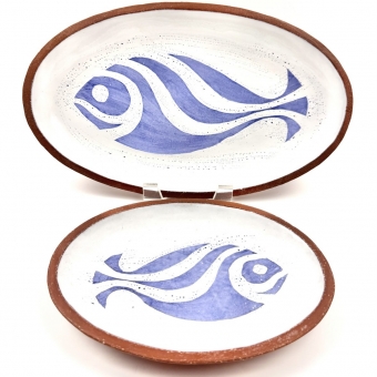 Roman Bartkiw Fish Motif Trays