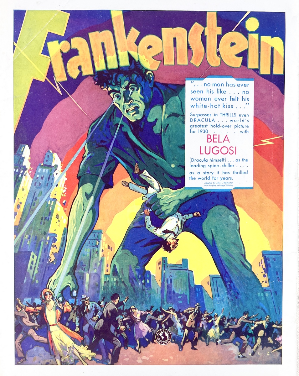 Frankenstein Exhibitor’s Sheet w/Lugosi