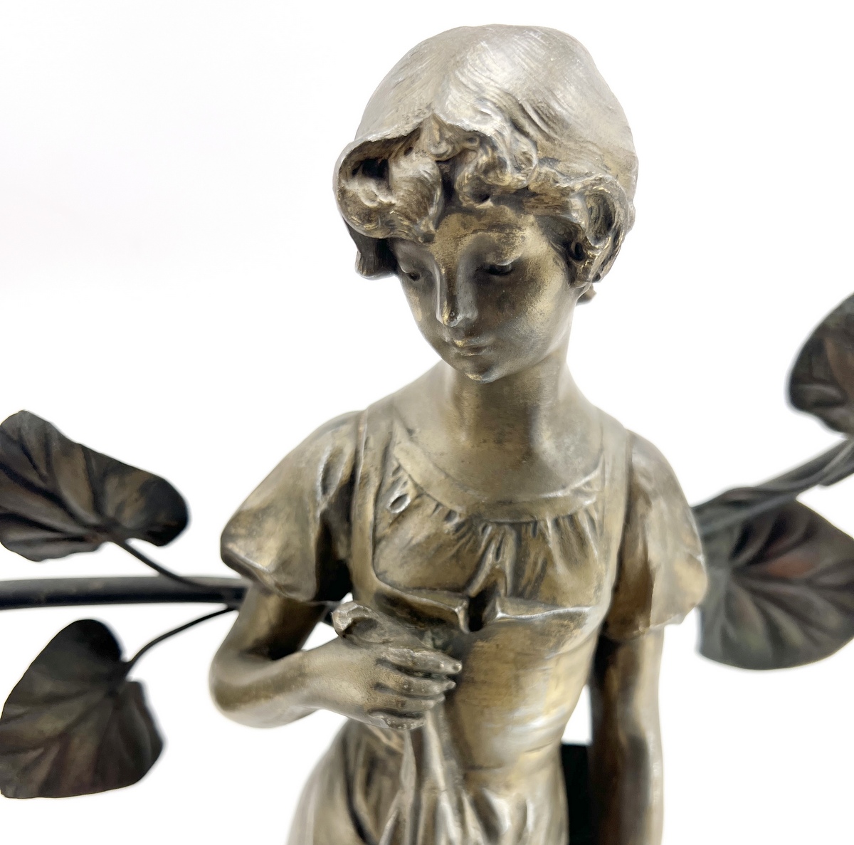 French Art Nouveau Figural Lamp